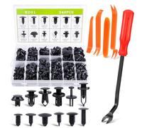 HOTUT Clips de Plástico Universales para Parachoques, 240pcs Remaches De Plástico Del Coche, 12 Tipos Remaches Plastico Coche Con Orificio, Juego de Clips de Fijación para Coche