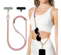 HOTUT Cordon para Movil Universal, con 2 Phone Lanyard Parcheas, Correa Cruzada para el Cuello y Muñeca, Cuerda para Movil Ajustable, Compatible con Mayoría de Las Fundas de Teléfono