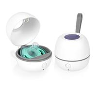 HOTUT Esterilizador Portátil para Chupetes, Esterilizador UV para Chupetes Recargable USB-C, Esterilización al 99,99% en 3 Minutos, Esterilizador de Biberones para Bebé, Ideal para Viaje