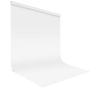 HOTUT Fondo de Foto de Pantalla Blanco 1,5x2m, Fondo de Fotografía Resistente a Las Arrugas, Tela de Fondo de Color Puro, para Estudios Fotográficos, Transmisiones en Vivo, Zoom, Youtube