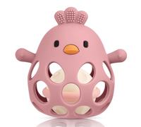 HOTUT Juguetes para la Dentición de Bebe, Sonajero Mordedor Bebe Silicona, Pelota Sensorial Bebe Agarre Luz y Suave Juguetes, Juguete de pelota para bebé con bola sonora, para 0+ Meses Bebes