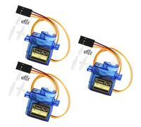 HOTUT Micro servomotor, 3 piezas 9G Micro Servo Motor，Mini servo para RC Robot, Robot Arm, Helicópteros RC, Modelos DeVehículos Automóviles