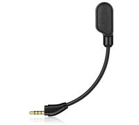 HOTUT Micrófono de Repuesto de 3.5 mm, Mic Reemplazo Desmontable para HyperX con cancelación de Ruido e indicador LED de Silencio para Auriculares Cloud III con Cable e inalámbricos, Negro
