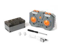 HOTUT Módulo Powered, Power Functions Sets con mando a distancia recargable y caja de pilas, 6 puertos de salida de potencia, juegos de funciones de actualización del motor compatibles con tecnología