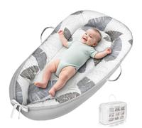 HOTUT Nido Bebe Recien Nacido, 100% Algodón, Reductor de Cuna o Nido de Colecho para Bebe, Apullo de Colecho Reductor Cuna Algodón Cuco, para Gondola Moisés y Viaje