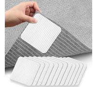 HOTUT Pinzas para Alfombras, 12 pcs Antideslizante Alfombra, Alfombras Reutilizables Lavables Pinzas, Pinzas para Alfombras Antideslizante, Agarre Alfombra Antideslizante para Interiores Exteriores