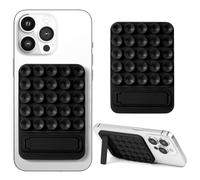 HOTUT Ventosa para Teléfono Móvil con Diseño de Soporte de Escritorio, Paquetes de Ventosas de Silicona para Todos Los Modelos de Teléfonos Móviles, Ventosa de Silicona de un Lado (Negro)