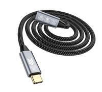 HOTUTUKI 20Gbps USB 3.2 Gen 2×2, Cable Alargador USB C 2m Macho a Hembra, 240W 48V/5A, Vídeo 5K@60Hz, 4K@144Hz, Cable de Extensión Tipo C Compatible Ordenadores Portátiles