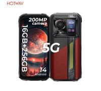 HOTWAV 7 Pro 5G Teléfono 7050 Cámara Trasera de 200MP 24MP (Visión Nocturna) 14 6.6'' FHD+ 2.4K Pantalla de 120Hz Smartphone 16GB ( 20GB de ) RAM 256GB ROM ( 2TB de ) Teléfono Móvil de 10800Mah