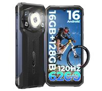 HOTWAV Cyber 17 Movil Irrompible-16GB+128GB(TF 2TB), 120Hz 6,75" HD+ Teléfono Movil Android 16, 6200mAh 20W, 48MP+16MP Cámara, Dual 4G SIM/NFC/OTG/GPS/Linterna de Camping súper Brillante