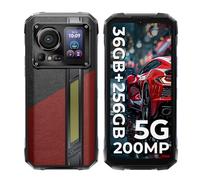 HOTWAV Hyper 7 Pro Movil Irrompible Android 14(5G), 36GB + 256GB/2TB, 10800mAh 33W Móvil Rugerizado, 6.6" FHD+ 120Hz 2.4k Movil Resistente, 200MP, IP68&IP69K, Luces para Acampar/Dual-SIM/NFC