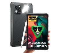 HOTWAV R11 Pro 2026 Tablet Rugerizada con lápiz óptico 8.7" Android 16, 24GB+256GB+2TB | Tablet Indestructible 10150mAh, 64MP+16MP, 120Hz, IP68/IP69K Resistente a Golpes, OTG/5G WiFi/GPS/NFC/Face ID