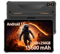 HOTWAV R7 Tablet rugerizada, 12+256GB 2TB Ampliable Batería 15600mAh 16MP+16MP Cámara 10.1''HD+ Tablet Resistente 4G LTE Rugged Tablets Android 13 Tablets PC Robusta 2.4+5G WiFi/OTG/GPS/Face ID