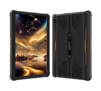 HOTWAV R8 Tablet Android 14, 10.1 Pulgadas HD+ Display, 12GB RAM+128GB ROM+1TB, Resistente a Condiciones Extremas, Batería de Larga Duración, Pantalla de Alta Resolución, Naranja