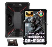 HOTWAV R9 Plus Tablet Rugerizada 2K 11" Pulgadas, 24GB + 512GB/TF 2TB Android 14 Tablets, 20080mAh Tablet Resistente, 64MP + 16MP Cámara, Dual SIM 4G/WLAN 5G/Face ID/GPS/OTG/Luces de Camping