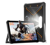 HOTWAV R9 Pro MAX 5G Tablet Rugerizada con Soporte y lápiz óptico, 20 GB + 256 GB [TF 2 TB], Android 16, 20080mAh 20 W, FHD+ de 11 Pulgadas 120 Hz, 64 MP + 20 MP, Doble SIM 5G/Face ID/GPS/OTG