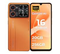 HOTWAV X100GT - Android 16 Telefono Movil con Pantalla Trasera de 20GB+256GB 1TB, Cámara 48 MP+16 MP, 6.88" HD+ 120Hz, 2.02" Rear Pantalla Telefono Movil, Carga rápida/AI/4G Dual SIM/Face ID/NFC