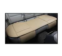 HotYou Auto Asiento cojín para Asientos Delanteros de Coche con Protector de Bordes, Piel sintética, Beige, Asiento Trasero * 1 Pic
