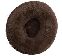 HotYou Cama de Perros, Camas para Perros de 2.5-45KG, Cojín Central Extraíble y Lavable, Alfombra de Felpa Suave y Mullida, Cama de Gatito contra la ansiedad,Café,100 CM（<25KG）