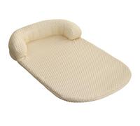 HotYou Cama Perro Mediano, Colchon Perro Lavable y Desenfundable, Fondo Antideslizante, Camas Ortopedicas para Perros, Sofá para Perros de Espuma con Memoria,Beige Amarillo,XXL 150 * 100 CM（<50KG）