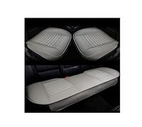HotYou Fundas Coche Asientos Universales, Interior de Lujo del Coche Protectors de Asiento Delantero, Súper Transpirable Cuero Bambú Carbón, Gris, Asiento Trasero * 1 Pic