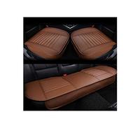 HotYou Fundas Coche Asientos Universales, Interior de Lujo del Coche Protectors de Asiento Delantero, Súper Transpirable Cuero Bambú Carbón, Café, Asiento Delantero * 1 Pic