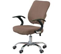 HotYou Fundas de Silla de Oficina Protectoras de Silla de Escritorio de Computadora Elástica Protectores de Cojín de Asiento de Silla Lavable Extraíble，Chocolate
