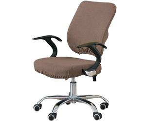 HotYou Fundas de Silla de Oficina Protectoras de Silla de Escritorio de Computadora Elástica Protectores de Cojín de Asiento de Silla Lavable Extraíble，Chocolate