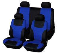 HotYou Juego de Fundas de Asientos, Desmontable y Lavable Funda para Asiento Coches Universal,Desmontable y Lavable,Azul