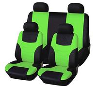 HotYou Juego de Fundas de Asientos, Desmontable y Lavable Funda para Asiento Coches Universal,Desmontable y Lavable,Verde