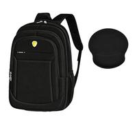 HotYou Mochila + Set Alfombrilla Ratón, Tamaño 48x34x18cm, Compartimento Portátil 15,6 Pulgadas, Bolsillos Multicapa, Transpirable & Impermeable, Reducción Carga, Ideal Trabajo & Viaje,Amarillo 1