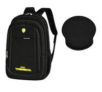 HotYou Mochila + Set Alfombrilla Ratón, Tamaño 48x34x18cm, Compartimento Portátil 15,6 Pulgadas, Bolsillos Multicapa, Transpirable & Impermeable, Reducción Carga, Ideal Trabajo & Viaje,Amarillo 2