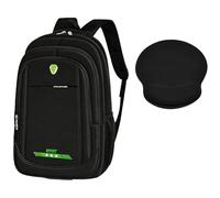 HotYou Mochila + Set Alfombrilla Ratón, Tamaño 48x34x18cm, Compartimento Portátil 15,6 Pulgadas, Bolsillos Multicapa, Transpirable & Impermeable, Reducción Carga, Ideal Trabajo & Viaje,Verde 2