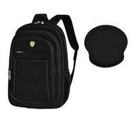 HotYou Mochila + Set Alfombrilla Ratón, Tamaño 48x34x18cm, Compartimento Portátil 15,6 Pulgadas, Bolsillos Multicapa, Transpirable & Impermeable, Reducción Carga, Ideal Trabajo & Viaje,Verde 1