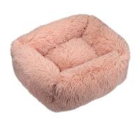 HotYou Suave Cama Donut para Mascota de Perro, Piel sintética, Se Puede Lavar a máquina,Rectángulo,Fondo Antideslizante e Impermeable,Pink 1,M 66 * 55 CM（<9KG）