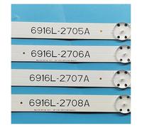 HOUCAIFENGZG Tira de LED for iluminación trasera for 49UH651V 49UH603V 49UH620V 6916L-2705A 6916L-2706A 49LF5010 49LF5100 49LF5400 49LF510A 49LF510T 49LW540S