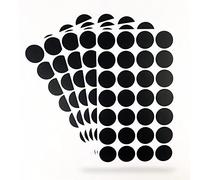 Houdao 140 Piezas 3.5cm Redonda Etiquetas para Frascos Reutilizable Pegatinas Pizarra Extraíble Etiquetas Personalizadas Impermeable Etiquetas Adhesivas Negras para Decorar Cocina,Vino, Despensa