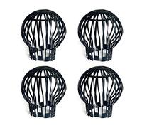 Houdao 4 Piezas Canalones y Bajantes Canalon Desague de Plástico Filtros para Canalones Protector de Canalones para Canalón para Hojas y Ramas Tamiz para Atrapar Hoja