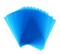 HOUDERCO 10 Filtros de Gel Azul para Iluminación Fotografía y Luz Led, Láminas de PVC Transparentes para Efectos de Iluminación y Mezcla de Color en Estudio