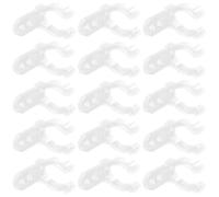 HOUDERCO 100 Clips de Montaje de Silicona para Tubos LED Fluorescentes Tornillos, Soporte en U Fácil de Instalar y Buena Estabilidad para Decoración y Iluminación DIY