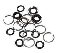 HOUDERCO 12 Juegos de Anillos para Llave de Impacto de 1/2 Clips de Retención de Hierro y Goma, Resistentes y Duraderos para Fijar Vasos en Herramientas Eléctricas