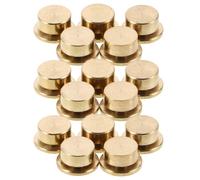 HOUDERCO 15 Piezas Base Giratoria de Metal Dorado para Manualidades, Eje | Piezas para Aspas y Brazos, Ligera, Ahorra Espacio, Movimiento Estable