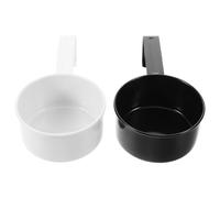 HOUDERCO 2 Piezas Cuchara Medidora para Detergente de Hierro con Diseño Colgante y Mango, Resistente al Óxido, Adecuado para Lavandería y Alimentos para Mascotas