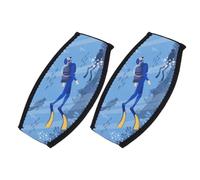 HOUDERCO 2 Piezas Funda para Correa de de Buceo de Neopreno Banda Antienredos para Gafas de Natación y Buceo Accesorios Impermeables para Deportes Acuáticos Seguro para Hombres y Mujeres