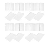 HOUDERCO 20 Piezas de Archivadores de Plástico Blanco Anillas para Encuadernación B5, Multiusos y Resistentes para Oficina y Documentos