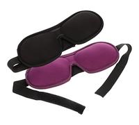 HOUDERCO 2Piezas de de Espuma de Memoria Máscara para Ojos Portátil para y Color Negro y