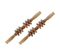 HOUDERCO 2piezas Masajeador Abdominal De Madera Rodillos Herramientas De Masaje Cuerpo Diseño Práctico y Saludable