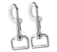 HOUDERCO 2piezas Mosquetón De Metal para Correa De Perro Conector Resistente y Seguro para Paseos y Al Aire Accesorios De Mascotas Aleado