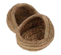 HOUDERCO 2Piezas Nido de Natural para Casa de Acogedora para Pequeños para Gallineros Exteriores de Limpiar y Transportar