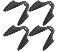 HOUDERCO 4 Almohadillas Nasales de Silicona Cómodas Reducen Molestias Nariz Antideslizantes Color Negro para Gafas Deportivas y